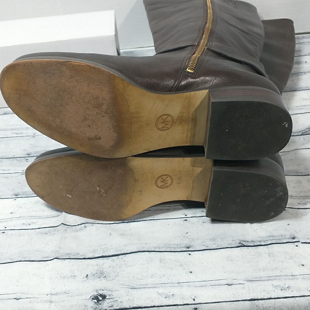 Michael Kors Dark Brown Riding Boots SZ 9.5M - Picture 5 of 10